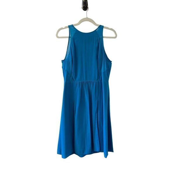 Rebecca Taylor Sleeveless Silk Mini Dress Women’s Blue Size 8 - Picture 1 of 8